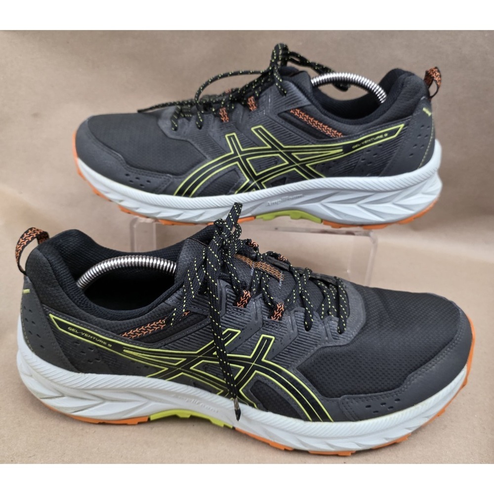 Asics (Sz 13) Gel Venture Men's Running Athletic Shoes Grey/Black